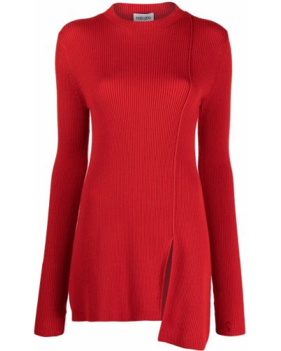 Jersey de tela jersey asimétrico Kenzo rojo