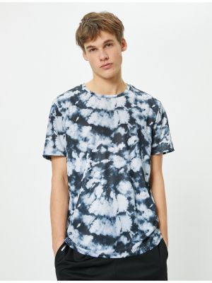 Polo majica s potiskom s kratkimi rokavi z abstraktnimi vzorci Koton