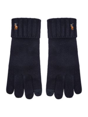 Rękawiczki wełniane Polo Ralph Lauren czarne