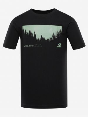 Tričko s potiskem Alpine Pro černé