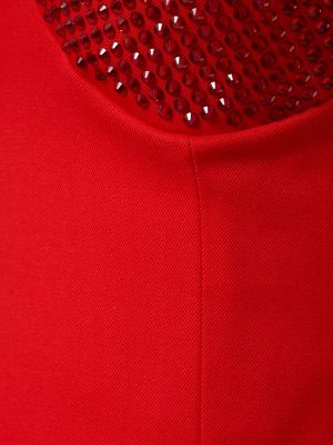 Mini vestido de lana Area rojo