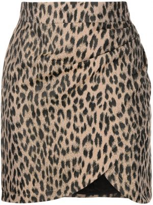 Leopard trykt omslagsskjørt Zadig&voltaire brun