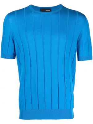 Памучна тениска Lardini синьо