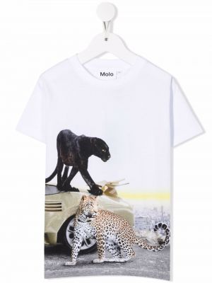 T-shirt con stampa Molo bianco