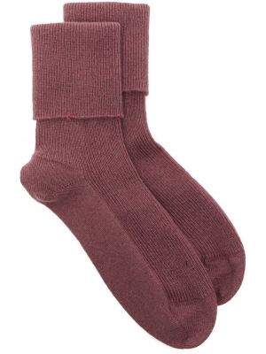 Чорапи Johnstons Of Elgin виолетово