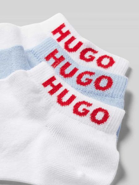 Skarpety z nadrukiem Hugo białe