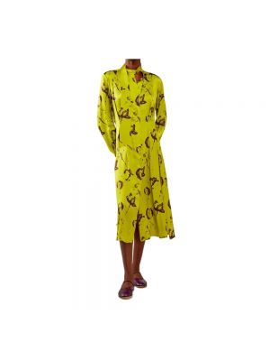 Sukienka midi plisowana Liviana Conti żółta