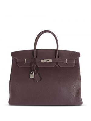Чанта Hermès виолетово