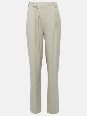 Pantalon droit Victoria Beckham vert