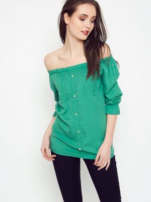 Блуза з перлами Yups зелена