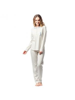 Pijama con lunares Egatex blanco