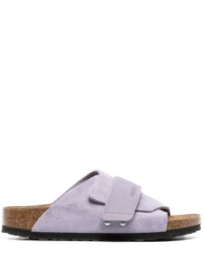 Semišové sandále Birkenstock fialová