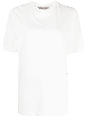 Raštuotas medvilninis marškinėliai Studio Tomboy balta