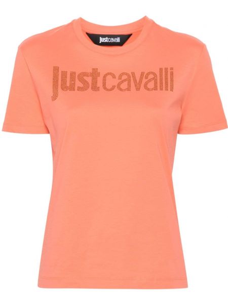 Marškinėliai Just Cavalli oranžinė