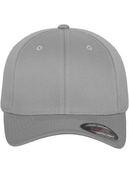 Cappello con visiera Flexfit argento