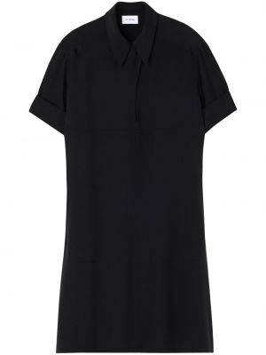 Obleka iz krep tkanine St. John črna
