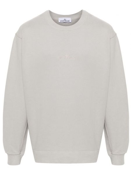 Pamuklu sweatshirt Stone Island gri