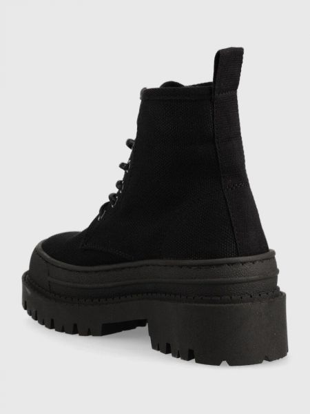Kotníkové boty na platformě Tommy Jeans černé