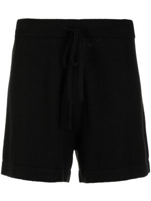 Pletene kratke hlače Chinti & Parker črna