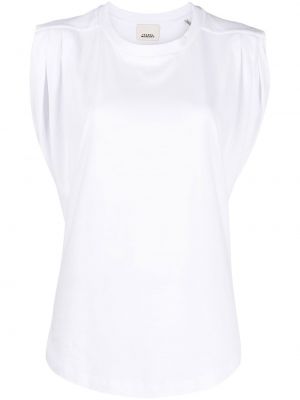 Medvilninis marškinėliai Isabel Marant balta