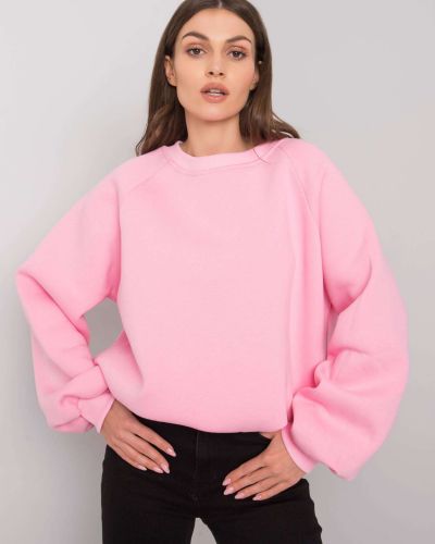 Μονόχρωμος φούτερ Fashionhunters ροζ