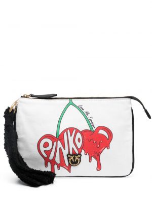 Чанта тип „портмоне“ с принт Pinko бяло