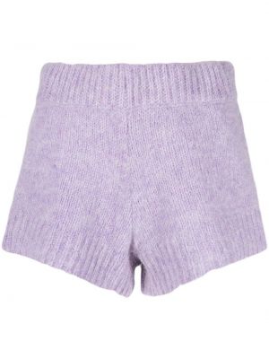 Pletené šortky Rotate fialová
