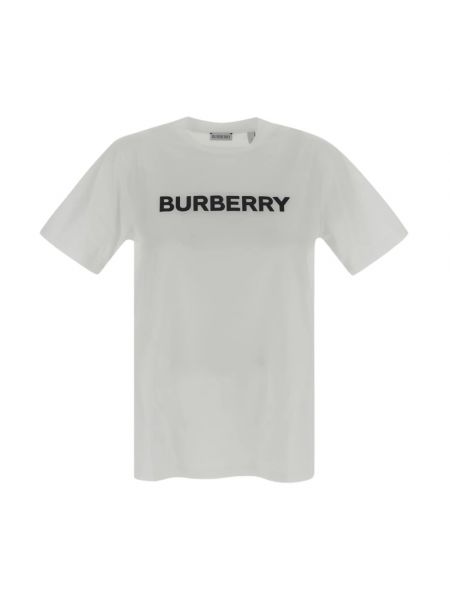 Koszulka bawełniana Burberry biała