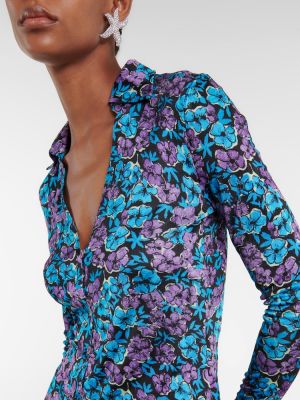 Jersey srajca s cvetličnim vzorcem Rotate Birger Christensen