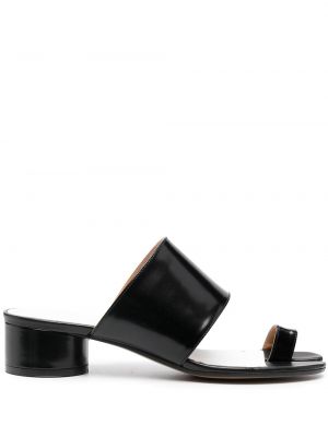 Leder sandale Maison Margiela schwarz