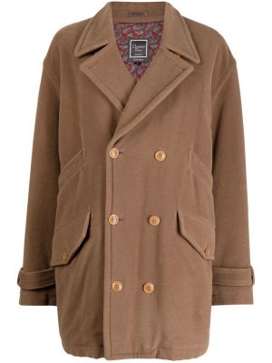 Voľný kabát Christian Dior hnedá