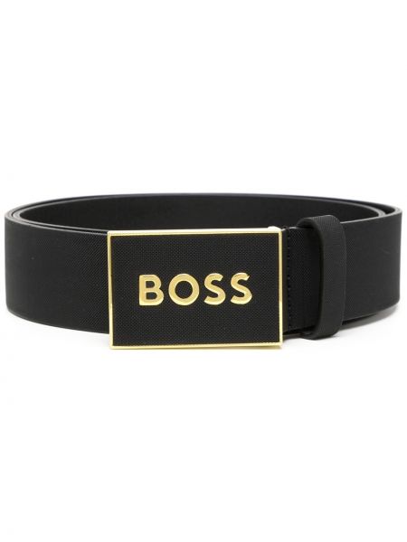 Pásek s přezkou Boss černý