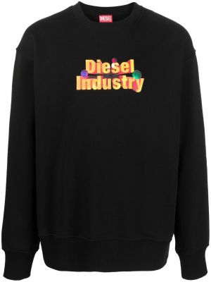 Rund hals sweatshirt med rund hals Diesel sort