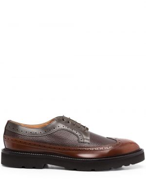 Lær brogues Paul Smith brun