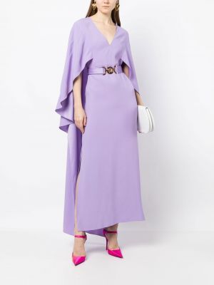 Robe de soirée à col v Versace violet