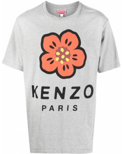 T-shirt con stampa Kenzo grigio