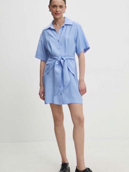 Sukienka mini Answear Lab niebieska