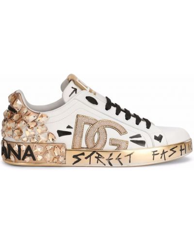 Sneakers με κορδόνια με δαντέλα Dolce & Gabbana