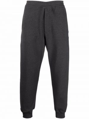 Pantalon de joggings slim en coton Alexander Mcqueen gris