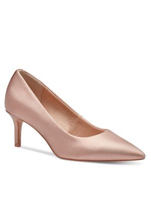 Полуотворени обувки с ток S.oliver розово
