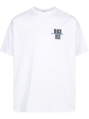T-shirt avec manches courtes de plage Stampd blanc