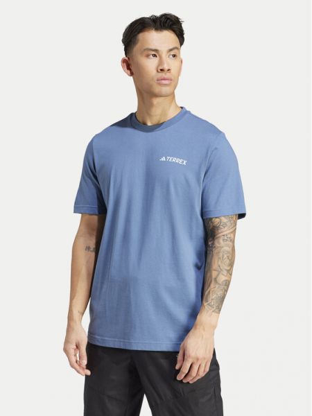 Priliehavé športové tričko Adidas modrá