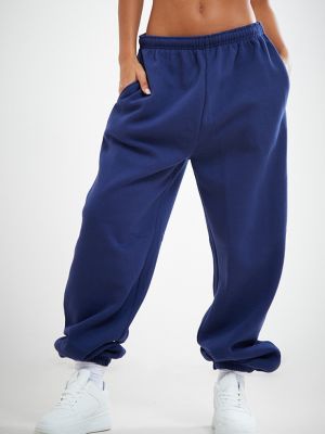 Тканевые брюки с высокой талией Prettylittlething синие