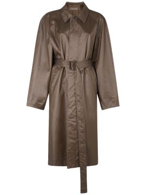 Bavlněný kabát Lemaire hnědý