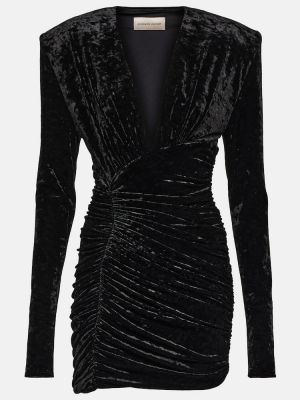 Кадифена рокля Alexandre Vauthier черно