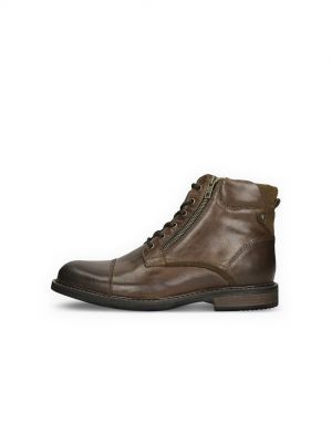 Ботинки на шнуровке Bata коричневые