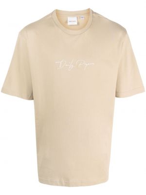T-shirt brodé Daily Paper beige