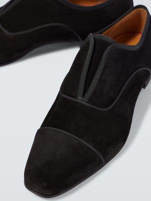 Veliūrinės oksfordo batai Christian Louboutin juoda
