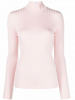 Плетен топ бродиран Nina Ricci розово