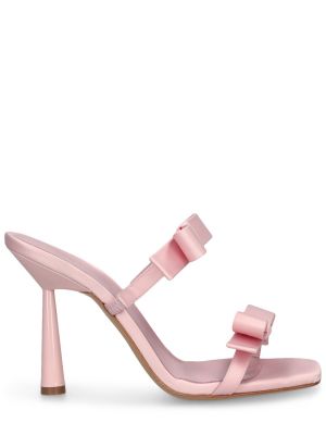 Satenske sandale Gia Borghini ružičasta